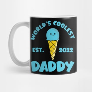 World's Coolest Daddy Est. 2022 Kawaii Ice Cream Mug